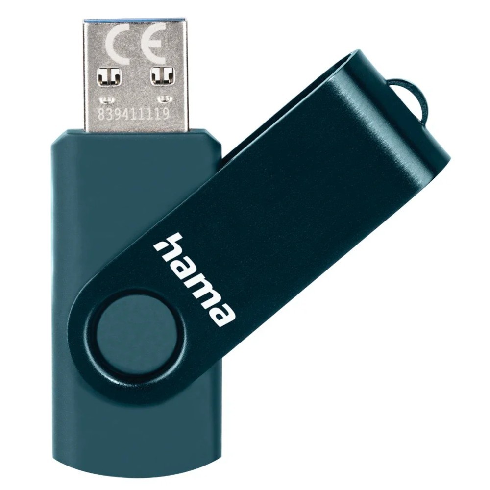 Usb Hama 128Gb Rotate Blue (182465) 3